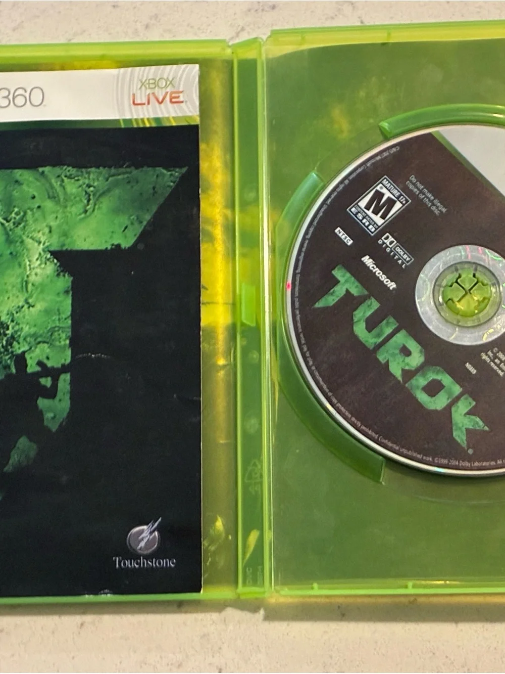Turok (Microsoft Xbox 360, 2008) Video Game Complete w/ Manual CIB